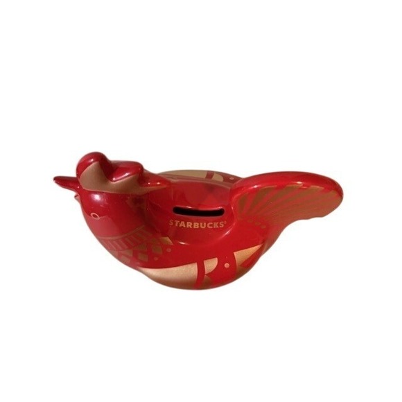 Rare Ltd Edition Starbucks Red Rooster Coin Bank 2016 Ceramic Chinese New Year - Picture 3 of 4